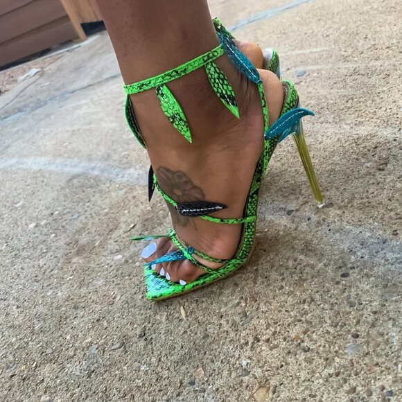 Ivy Leaf Green Heels - Picture 6 of 6